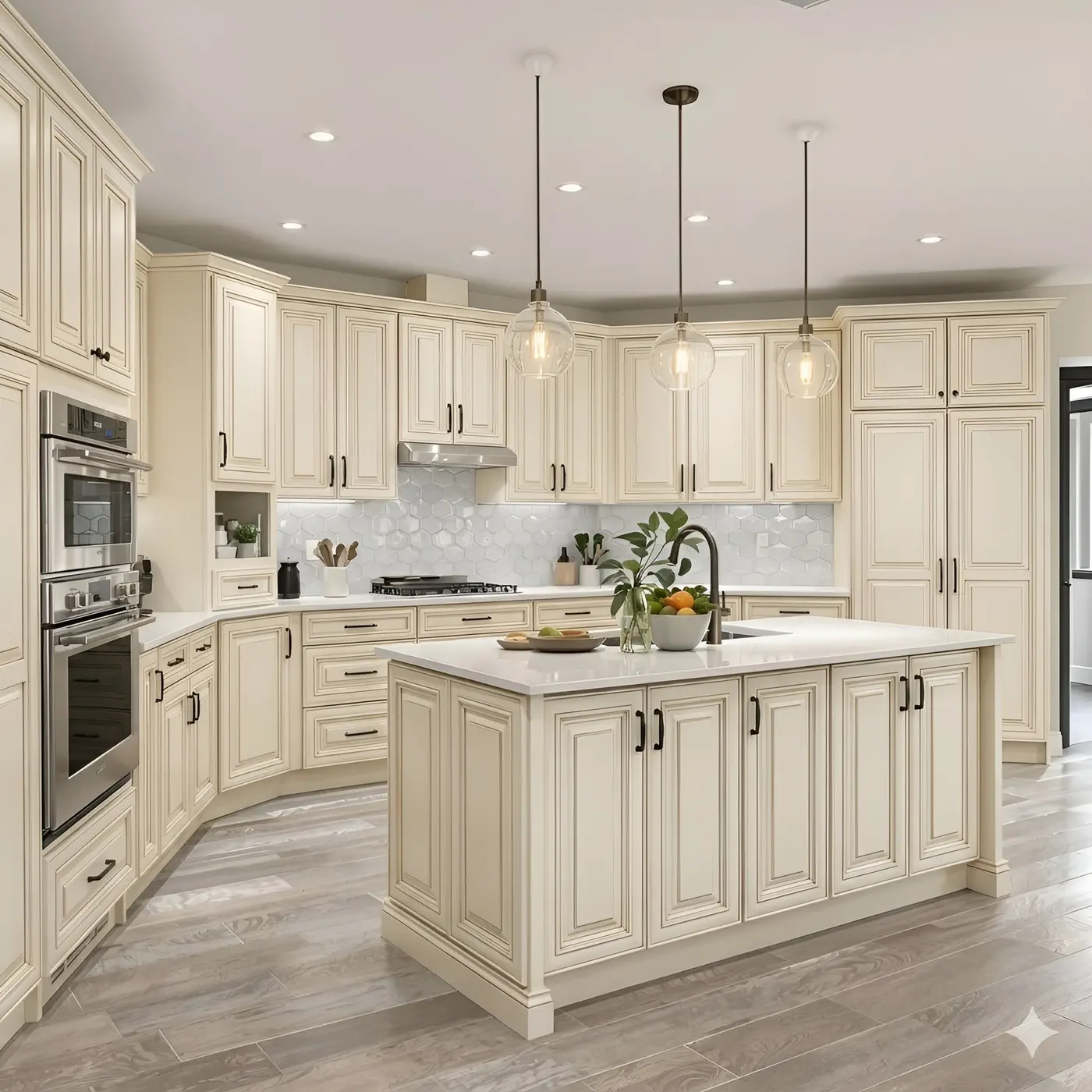 Charleston white door style in a rendering of a room