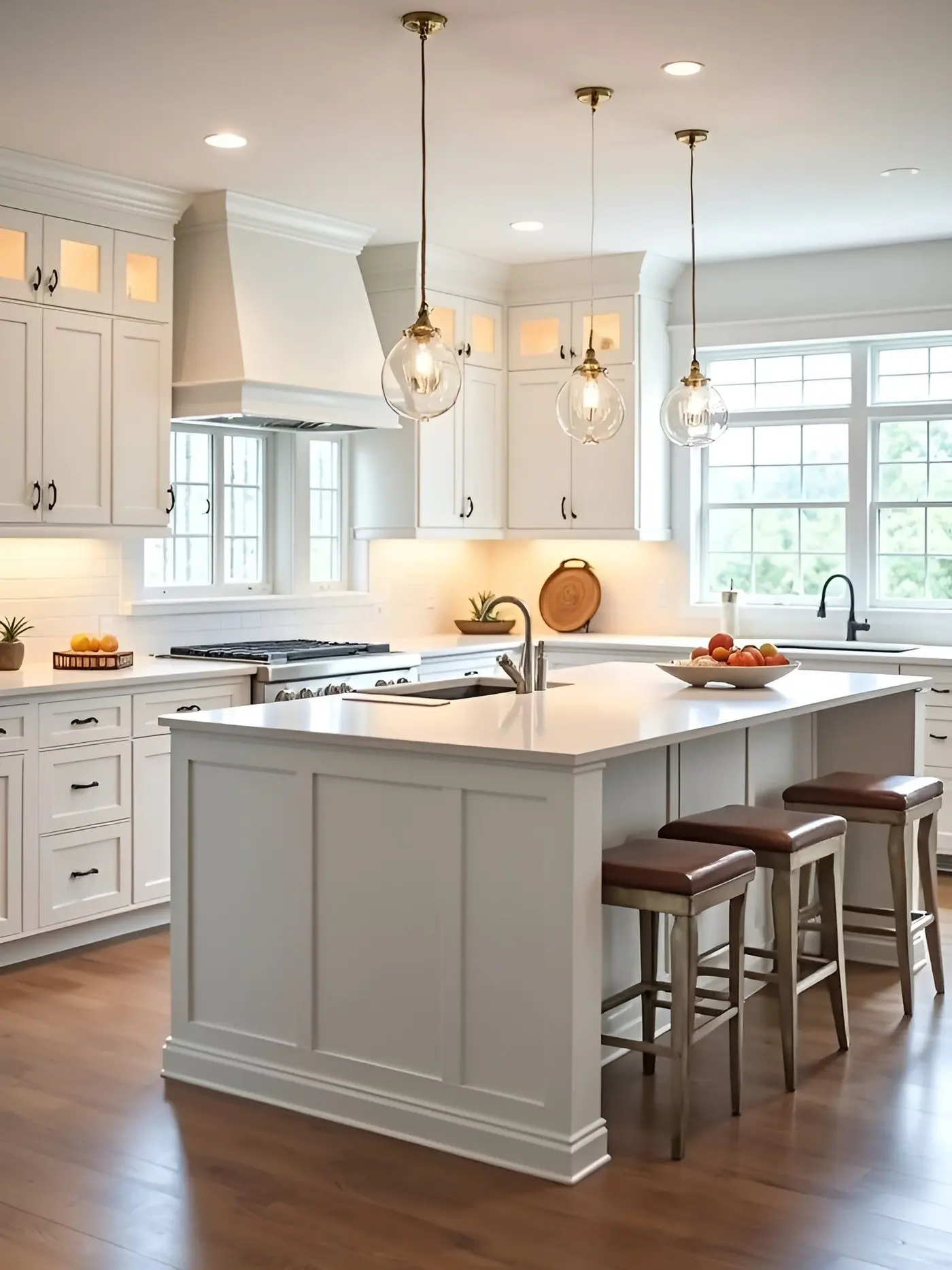 Double dove white door style in a rendering of a room