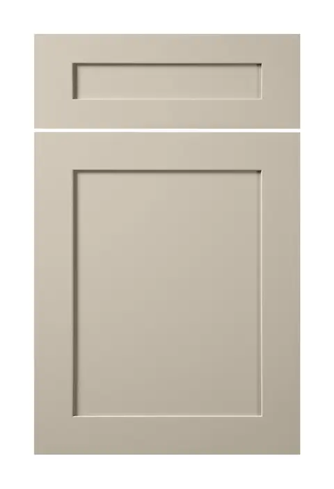 Shaker, harvest taupe, shown as a flat sample
