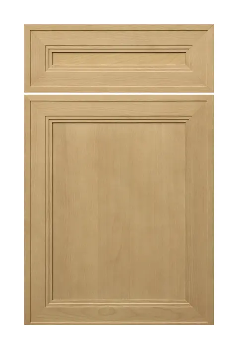 Raised panel, natural wood, shown as a flat sample