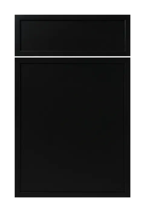 Slim shaker, black, shown as a flat sample