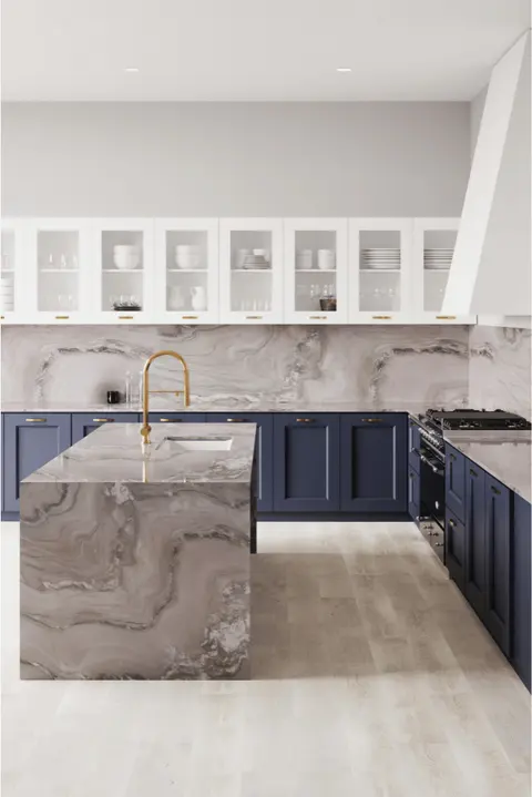 Aquarela stone in a rendering of a room