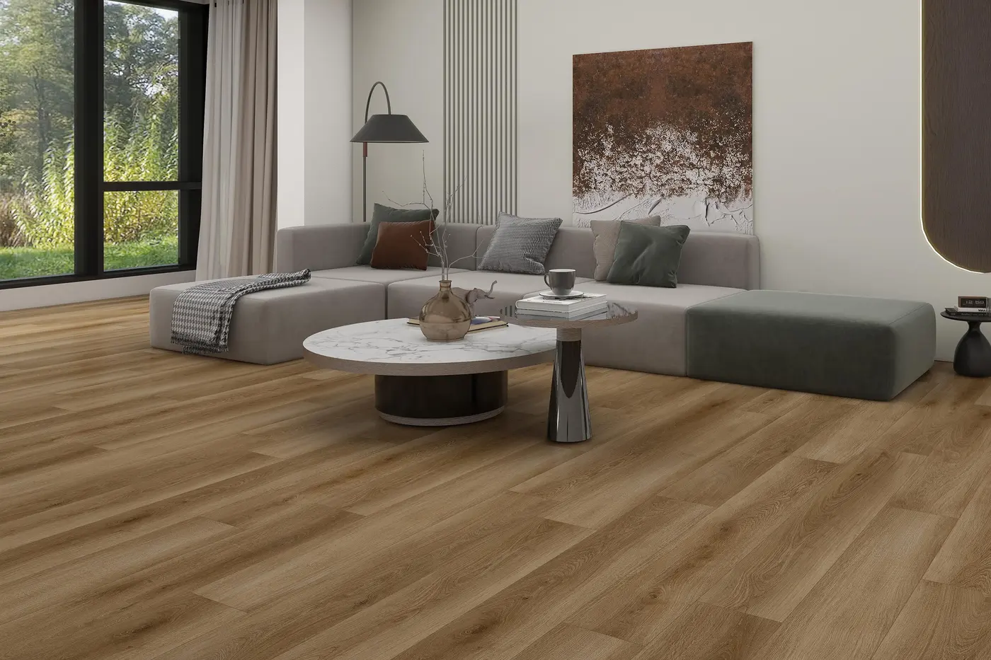 Creek Bed floor in a rendering of a room