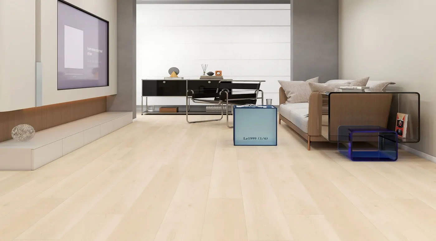 Dusty Miller floor in a rendering of a room