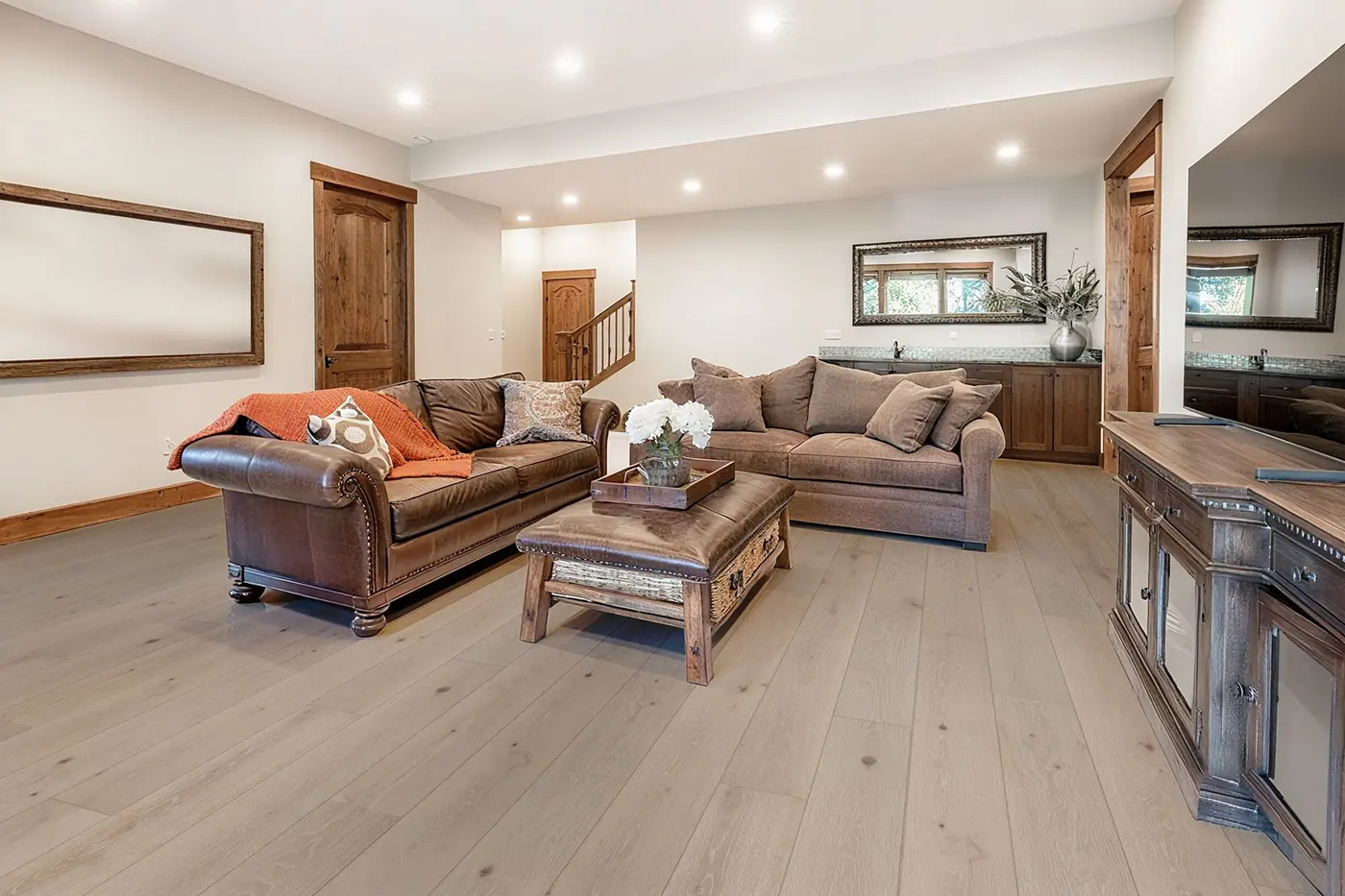 Lava floor in a room
