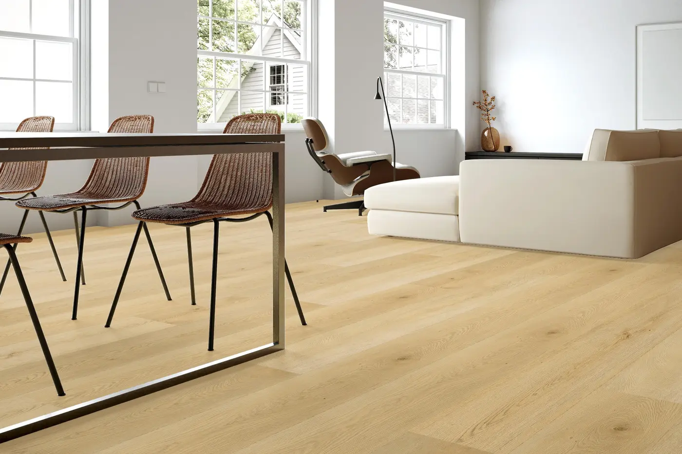 Plateau Dusk floor in a rendering of a room