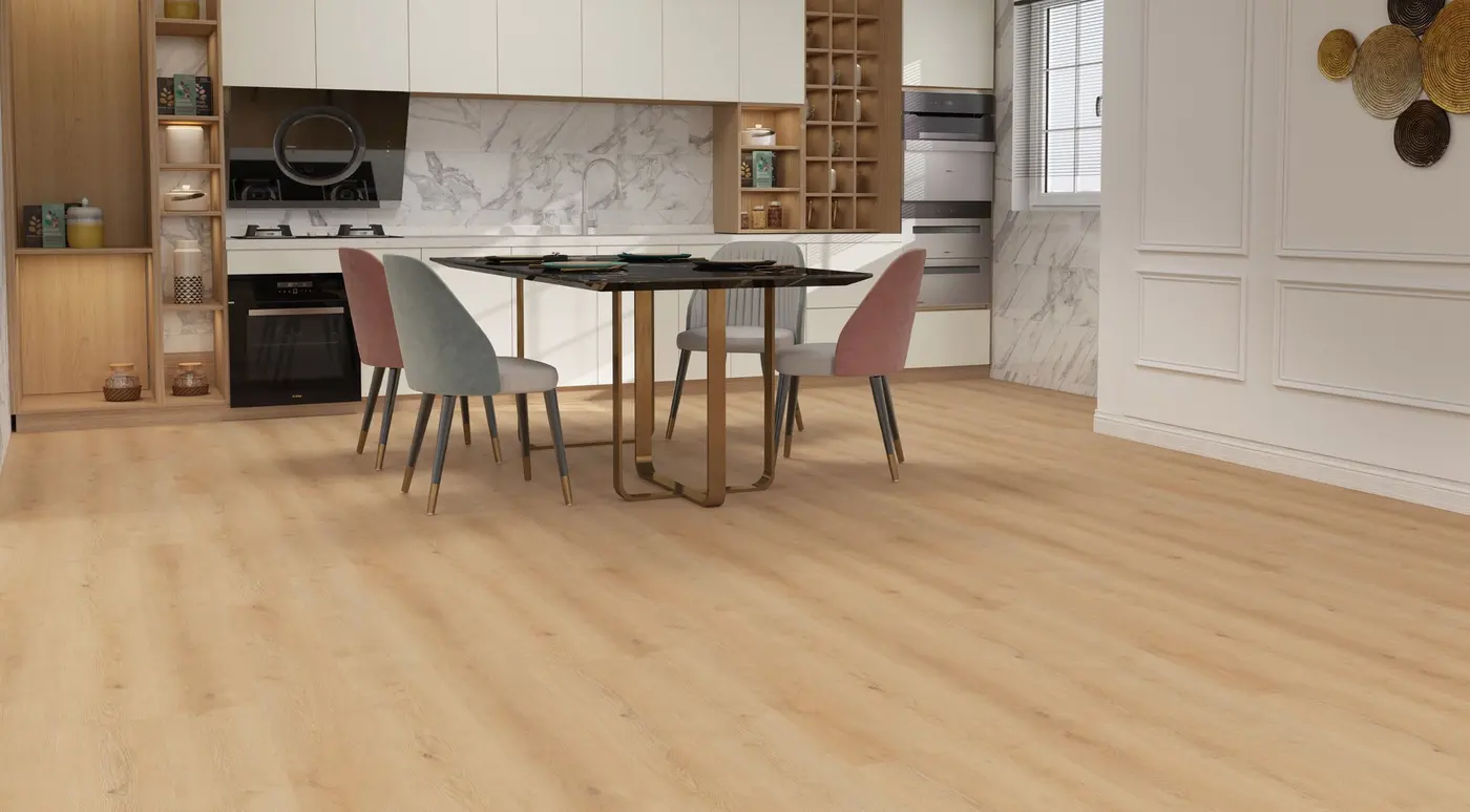 Pumpkin floor in a rendering of a room