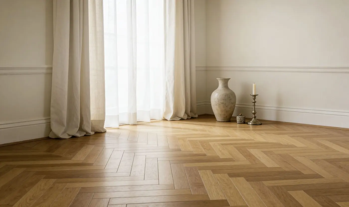 Vintage Mocha floor in a rendering of a room
