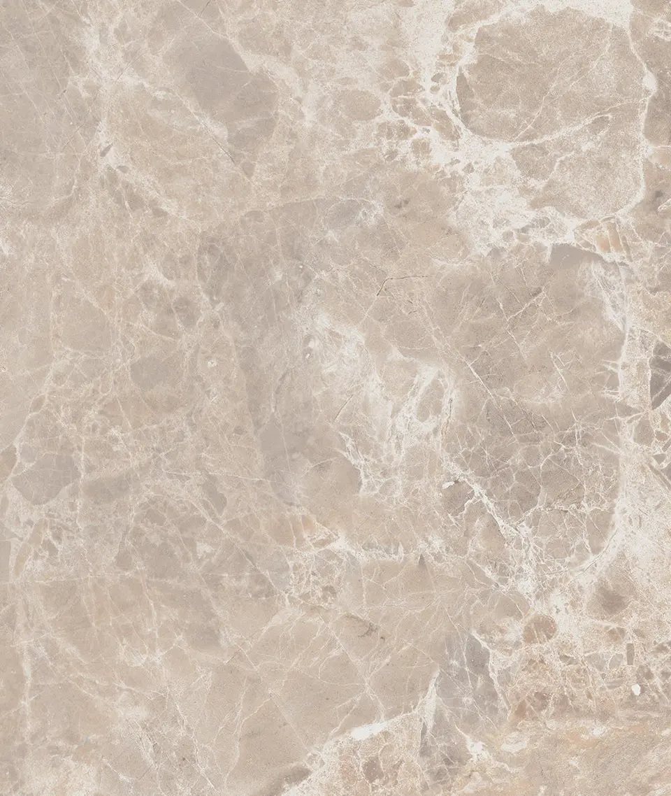 Alpha beige polished, shown as a flat sample