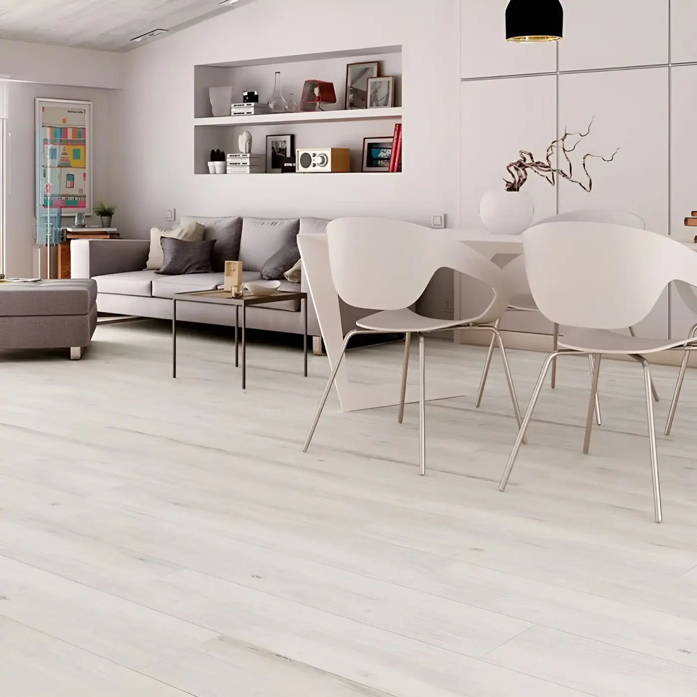 Anadon coastal tile in a rendering of a room