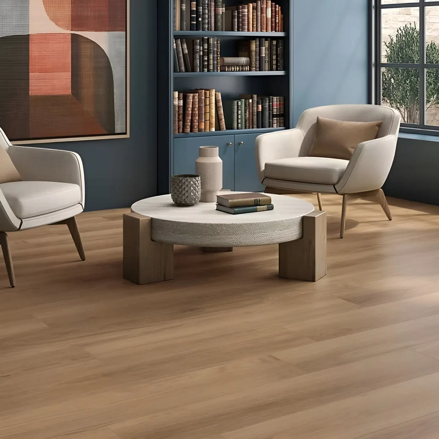 Carenas cafe tile in a rendering of a room