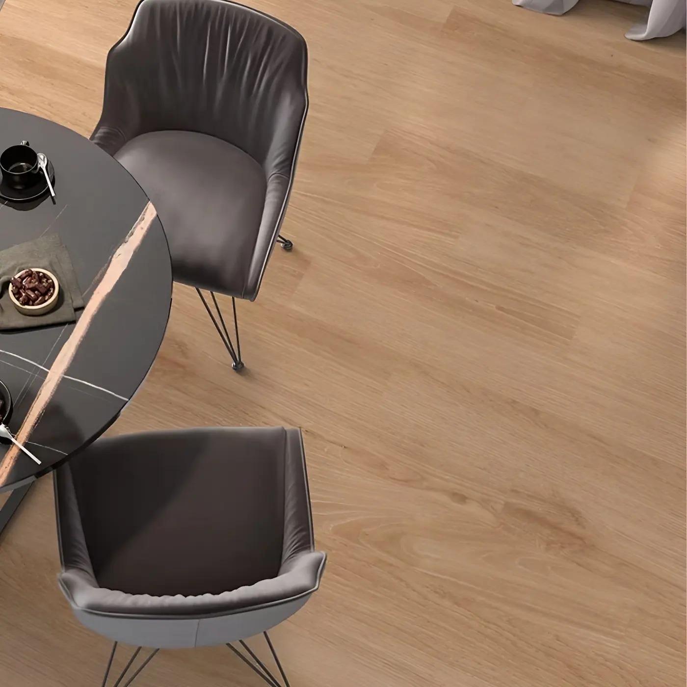 Carenas natural tile in a rendering of a room