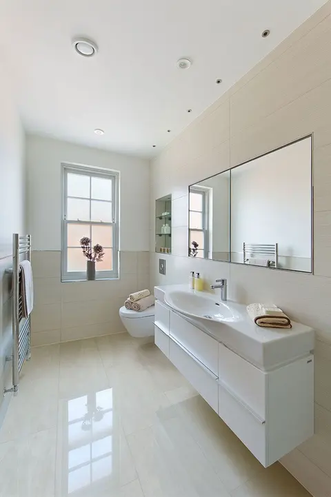 Praia, grey tile in a room