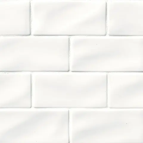 Whisper White, 3" × 6" subway, shown as a flat sample