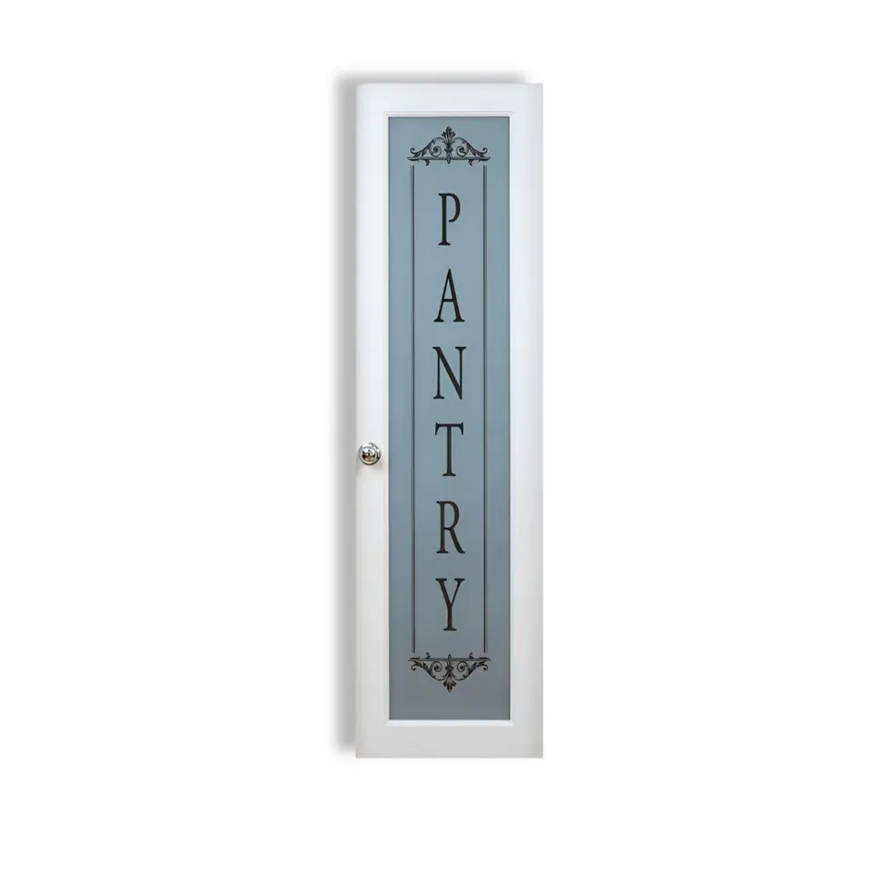 1-panel pantry glass door, shown as a flat sample