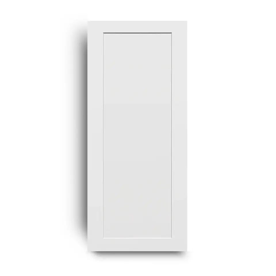 1-panel prehung door, solid core, shown as a flat sample