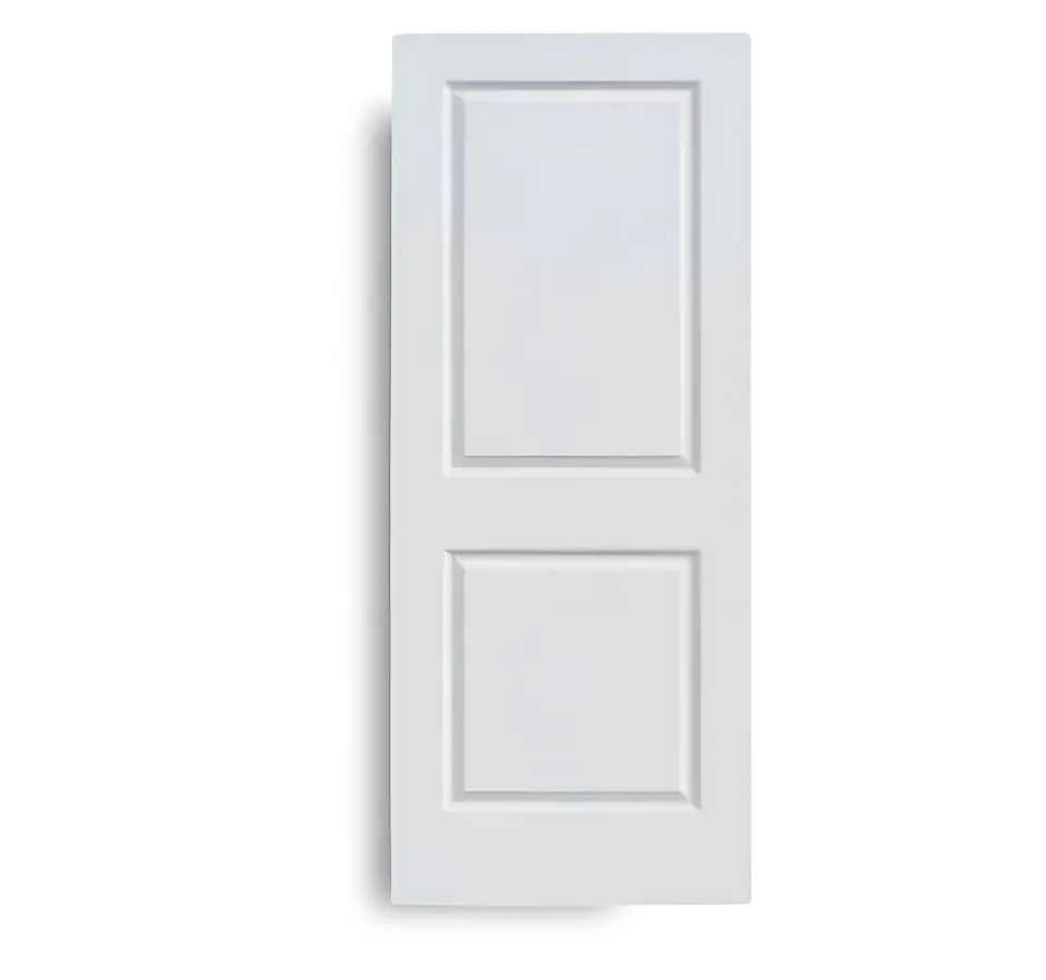 2-panel prehung door, hollow core, shown as a flat sample