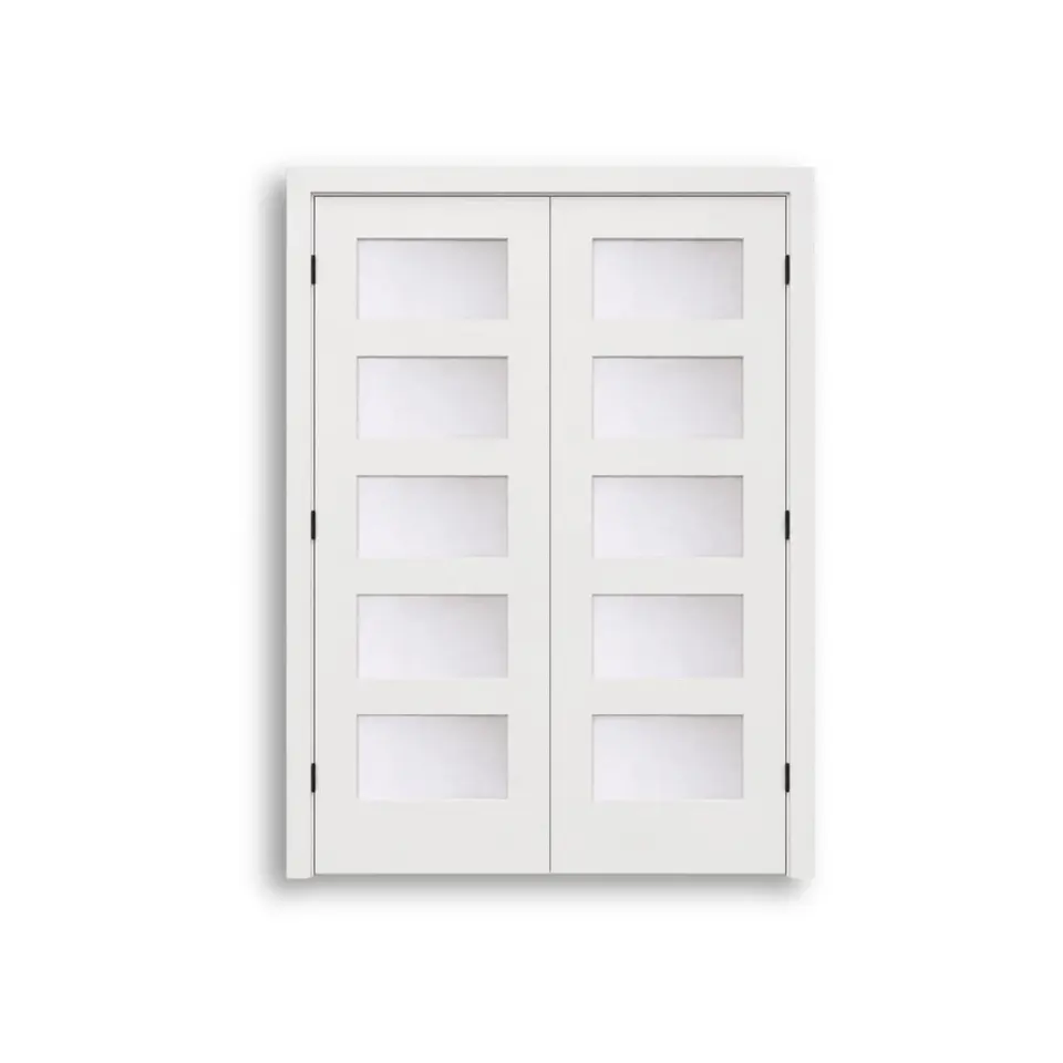 5-lite double glass door, shown as a flat sample