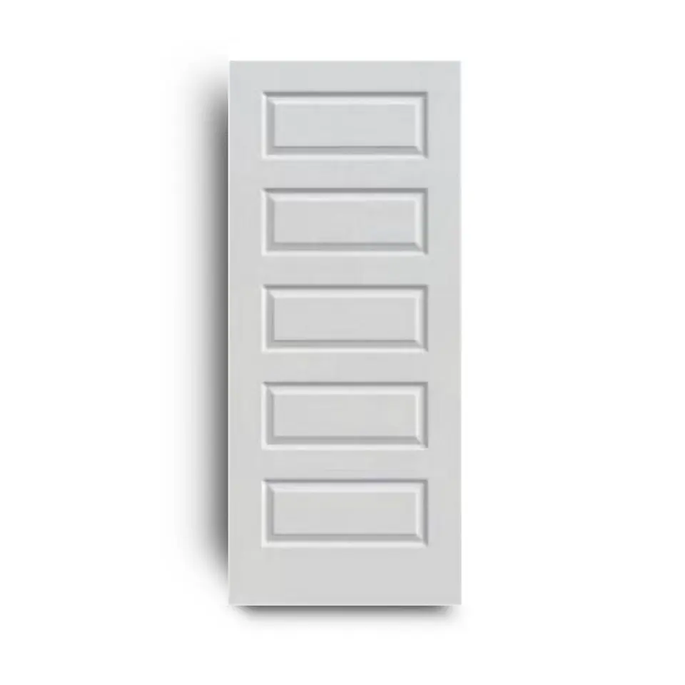 5-panel slab door, hollow core, shown as a flat sample