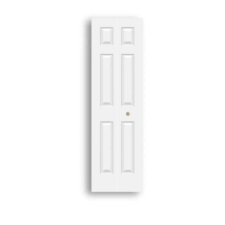 6-panel bifold door, hollow core, shown as a flat sample